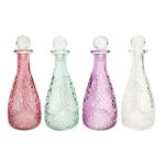 Decorative Glass Bottle With stopper, 1-ct.