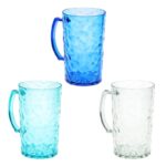 Hammered Plastic Beer Mugs, 26 oz.