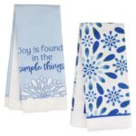 Home Collection Blue Kitchen Towel, Assorted Designs, 1-ct.