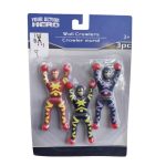 Your Action Hero Wall Crawlers, Assorted Colors, 3-pc Pack.